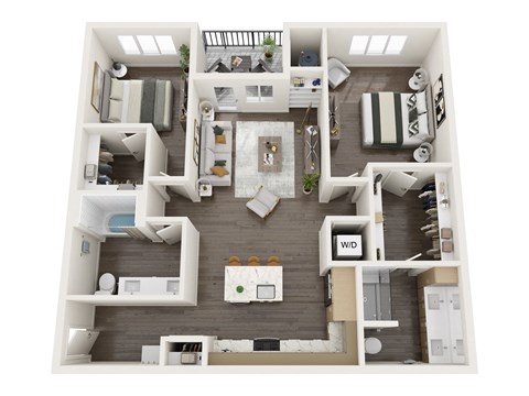 2 bedroom192 sq ft floor plan